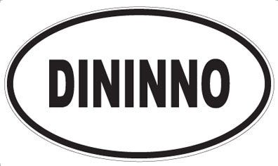 DININNO - Oval Sticker