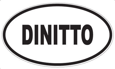 DINITTO - Oval Sticker