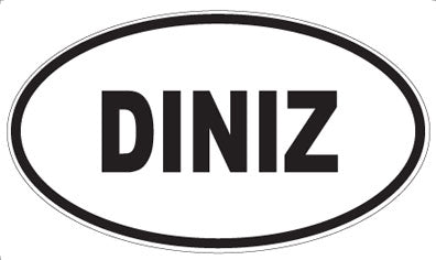 DINIZ - Oval Sticker