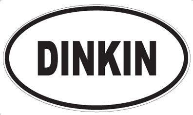 DINKIN - Oval Sticker