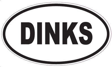 DINKS - Oval Sticker
