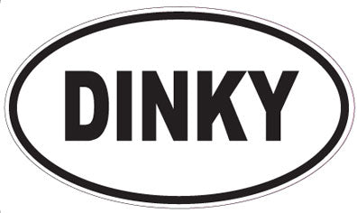 DINKY - Oval Sticker