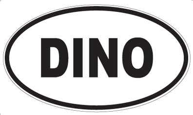 DINO - Oval Sticker