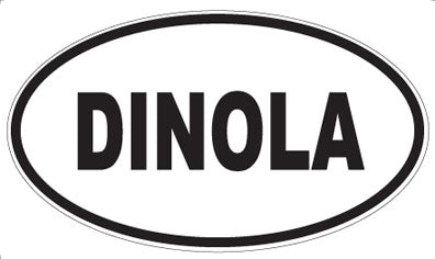 DINOLA - Oval Sticker