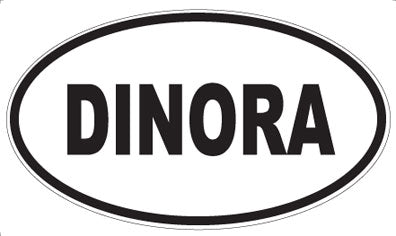 DINORA - Oval Sticker