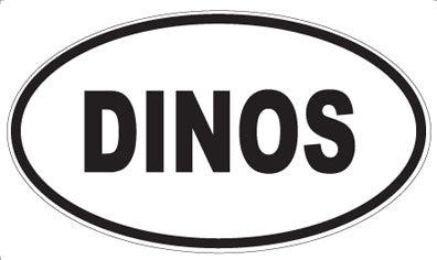 DINOS - Oval Sticker