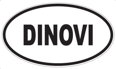 DINOVI - Oval Sticker