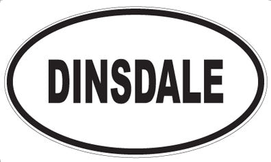 DINSDALE - Oval Sticker