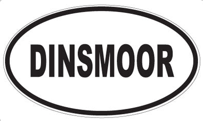 DINSMOOR - Oval Magnet