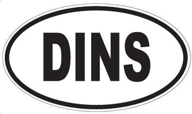DINS - Oval Sticker