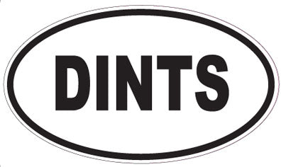 DINTS - Oval Sticker