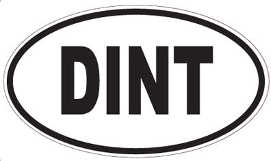DINT - Oval Sticker