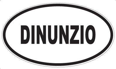 DINUNZIO - Oval Magnet