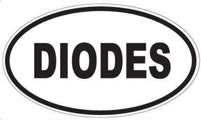 DIODES - Oval Sticker