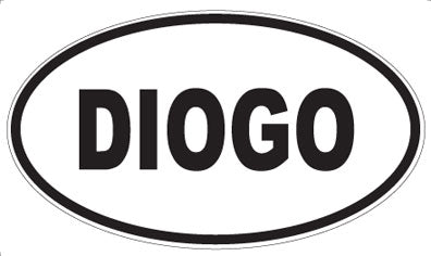DIOGO - Oval Sticker