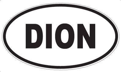 DION - Oval Sticker