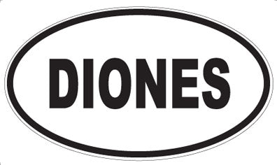 DIONES - Oval Sticker