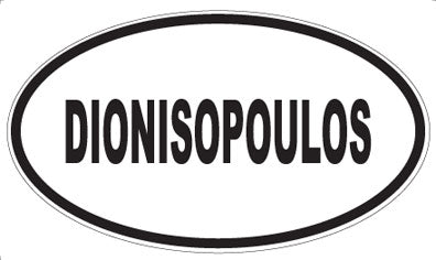 DIONISOPOULOS - Oval Magnet