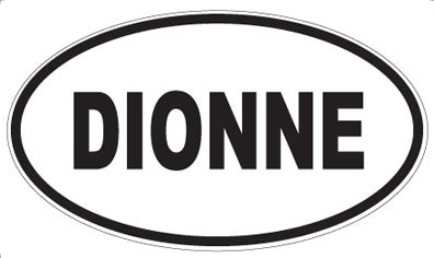 DIONNE - Oval Sticker