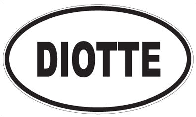 DIOTTE - Oval Sticker
