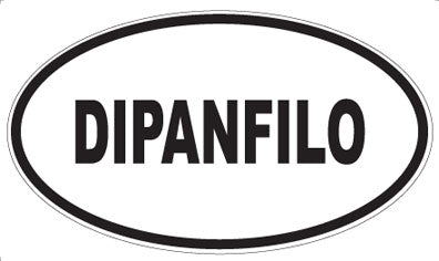 DIPANFILO - Oval Sticker