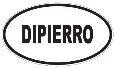 DIPIERRO - Oval Sticker