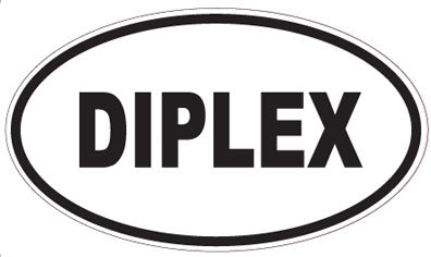 DIPLEX - Oval Sticker