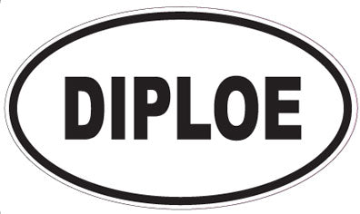 DIPLOE - Oval Sticker