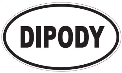DIPODY - Oval Sticker