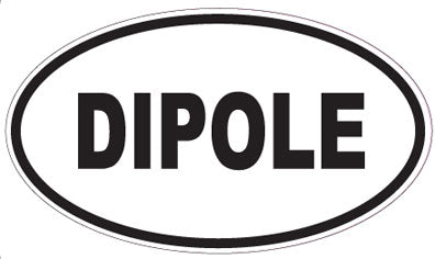 DIPOLE - Oval Sticker