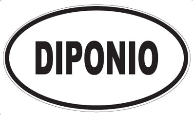 DIPONIO - Oval Sticker