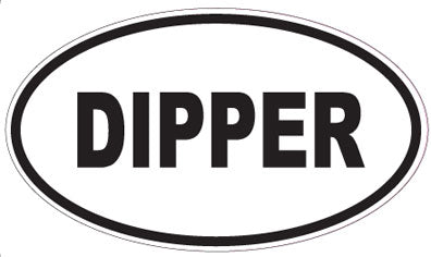 DIPPER - Oval Sticker