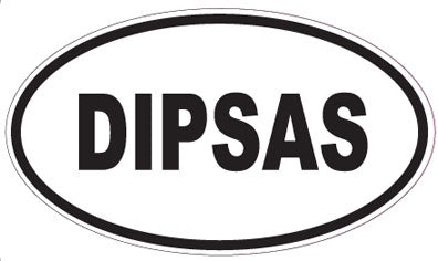 DIPSAS - Oval Sticker