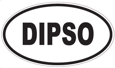 DIPSO - Oval Sticker