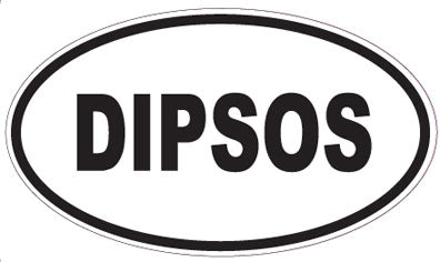 DIPSOS - Oval Sticker