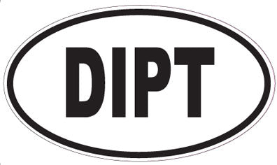 DIPT - Oval Sticker
