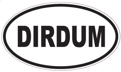 DIRDUM - Oval Sticker