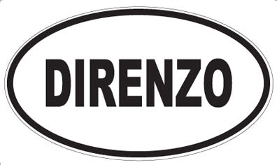 DIRENZO - Oval Sticker