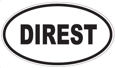 DIREST - Oval Sticker