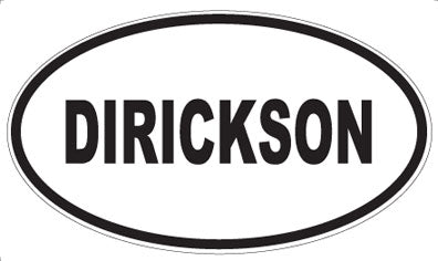 DIRICKSON - Oval Sticker
