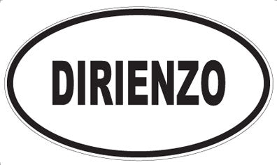 DIRIENZO - Oval Magnet