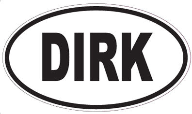 DIRK - Oval Sticker
