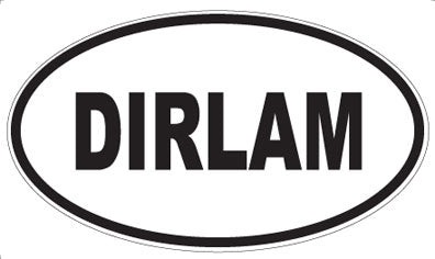 DIRLAM - Oval Sticker