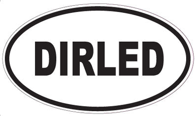 DIRLED - Oval Sticker