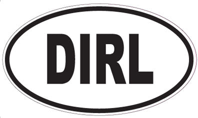 DIRL - Oval Sticker