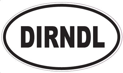 DIRNDL - Oval Sticker