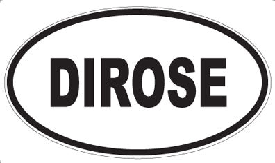 DIROSE - Oval Sticker