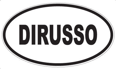 DIRUSSO - Oval Sticker