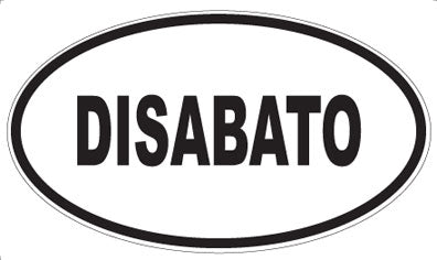 DISABATO - Oval Sticker