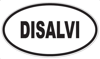 DISALVI - Oval Sticker